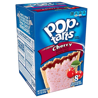 Pop Tarts Frosted Cherry Pack of 2 Pouch, 2 x 416 g - "Double cherry delight!"