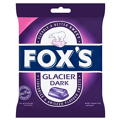 Fox's Glacier Dark, 130 g - Glacier dark candy!