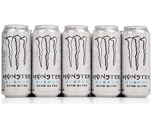 Monster Energy Ultra Zero Drink 500Ml, (Pack Of 5 Cans X 500Ml Each), Vegetarian - "Ultra Zero Fun!"