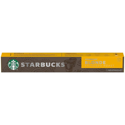 Starbucks Blonde Espresso Roast Coffee Capsules by Nespresso Intensity 6, 1.87 oz ℮ 53 g