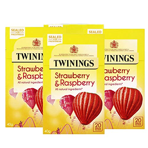 Twinings Strawberry & Raspberry Tea, 4 X 40 g