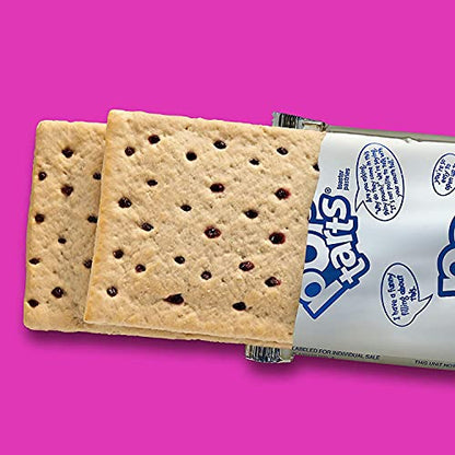 Pop Tarts Unfrosted Blueberry Pack of 4 Pouch, 4 x 416 g - "Four-pack of unfrosted blueberry!"