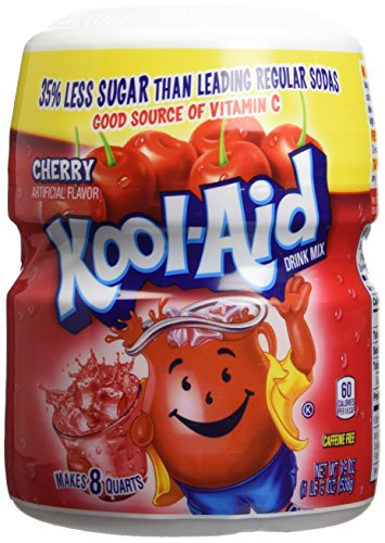 Kool Aid Cherry Flavour Drink Mix Powder, 538 g - "Cherry Burst!"