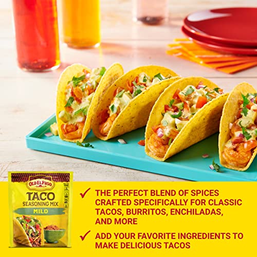 Old El Paso Taco Seasoning Mix Mild, Yellow & Brown, 28 g - "Mild and flavorful!"