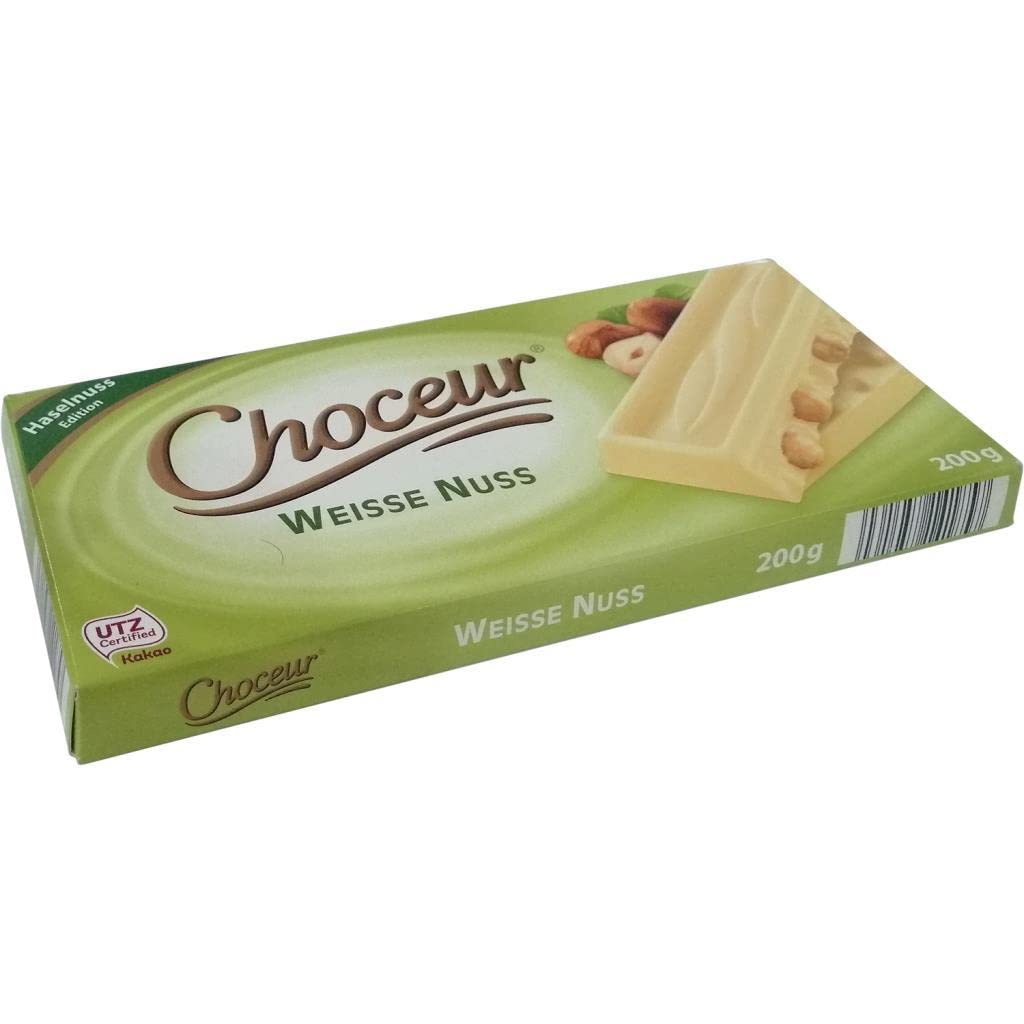 Choceur White Whole Hazelnut in a Perfect Combination With Fine White Chocolate 200g - White chocolate hazelnut delight