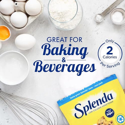 SPLENDA No Calorie Sweetener Granulated Sugar Substitute 125g Pouch - Add to Tea, Coffee & More!