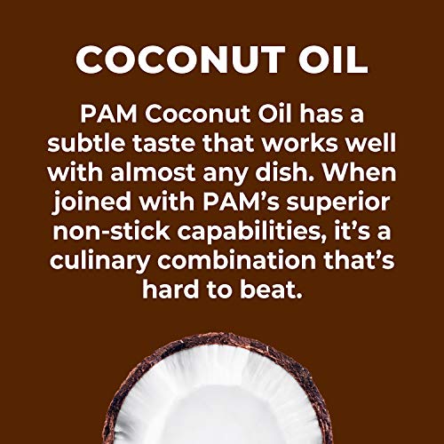 PAM Coconut Oil No-Stick Cooking Spray, 5 oz / 141 g - "Coconut oil no-stick spray!"