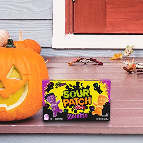 Sour Patch Kids Zombie Orange & Purple Soft & Chewy Zombie Candy, 3.5 oz, 99g