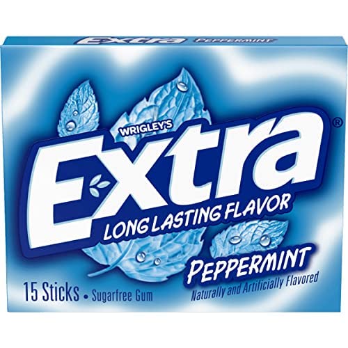 Wrigley's Extra Long Lasting Flavour Peppermint - 40g - Stay Fresh Longer!