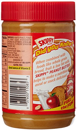 Skippy Roasted Honey Crunchy Peanut Butter, 462g