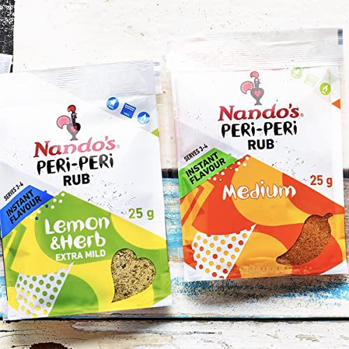 Nandos Medium Seasoning Rub 25g - "Medium Peri Peri Magic!"