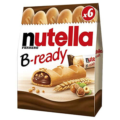 Nutella B-Ready Wafer, 6 X 22 Grams, 13.2 x 4.5 x 16.3 cm - Enjoy the perfect combination of Nutella and wafer in Nutella B-Ready, 6 X 22 Grams, 13.2 x 4.5 x 16.3 cm.