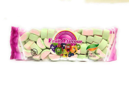 FRUIT FLAVOUR Marshmallow Watermelon 160g (80 Pieces) - Watermelon-shaped fruity marshmallows! A refreshing and sweet treat that brings a burst of flavor with every bite!