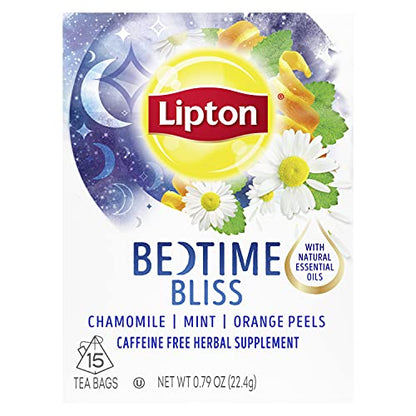 Lipton Herbal Supplement, Bedtime Bliss, 15 ct - "Blissful Sleep Tea!"