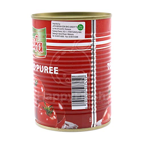 Safa Tomato Paste 400g, Pack of 2 Cans x 400g (Product of U.A.E) - Tomato paste duo