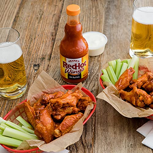 Frank's RedHot Hot Buffalo Wings Sauce: 12 OZ - Hot buffalo wings sauce!