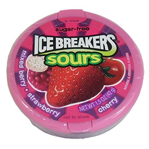 Ice Breaker's Sours Mixed Berry, 2 x 42 g - Double the tangy fun with mixed berry sours, 42g each.