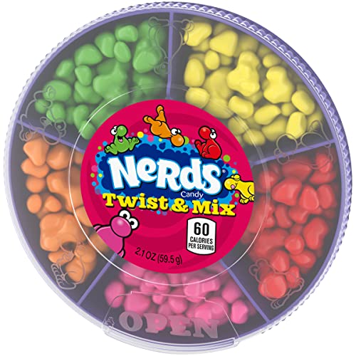 Nerds Twist & Mix Candy 59.5 Grams, Mixed Fruit - "Twist & Mix Nerds!"