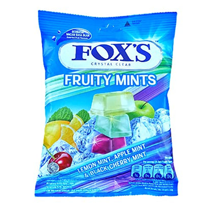 Fox's Crystal Clear Fruity Mint (125Gms (Pack of 4)) - Four fruity mint packs!