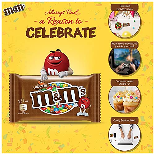 M & M MARS Chocolate- 2 Pack Pouch, 2 x 45 g - "Double Chocolate Delight!"