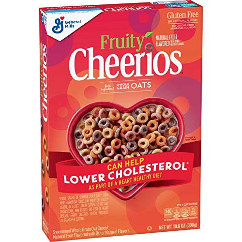 General Mills Fruity Cheerios, 300 g - Start your day with the colorful and fruity flavors of Fruity Cheerios