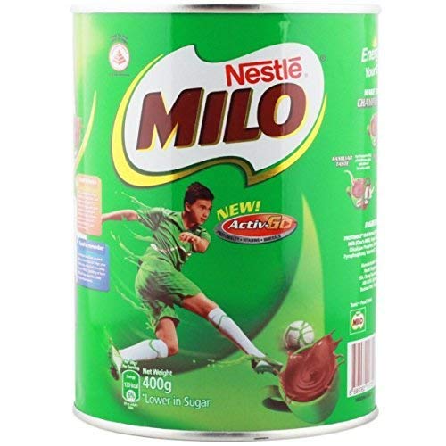 Nestle Milo Active Go Tin, 400g (Imported) - Pack of 2 - "Milo Activ Go - Pack of 2 Imported Tins, 400g Each of Energy Boost!"