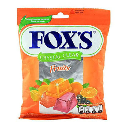 FOX's Crystal Clear Fruits Candy, 3.17 Oz / 90 Grams - Classic fruit candy!