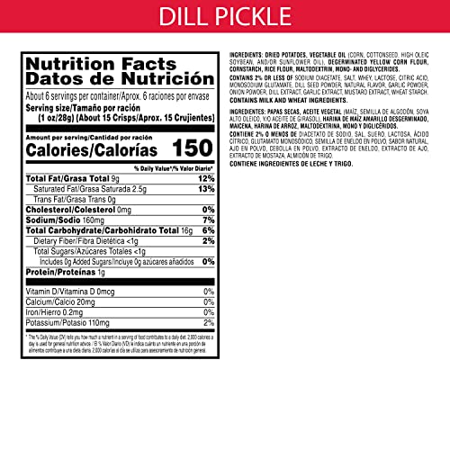 Pringles Screamin' Dill Pickle Potato Crisps, 158 Grams - Screamin' dill pickle Pringles!