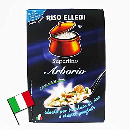 Riso Ellebi Arborio Rice 1kg (35.2 oz) Italian Rice - Perfect Arborio Rice!