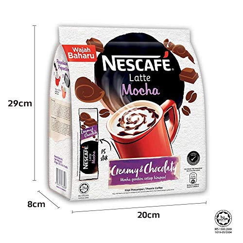 Nescafe Latte Mocha Coffee, 31g (Pack Of 15) - "Latte Mocha Magic - Pack of 15 for Mocha Lovers!"