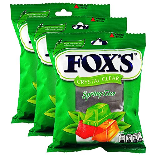 Fox's Crystal Clear Spring Tea Candy, 3.17 oz ℮ 90 g, 3 Pack - Triple spring tea candy pack!