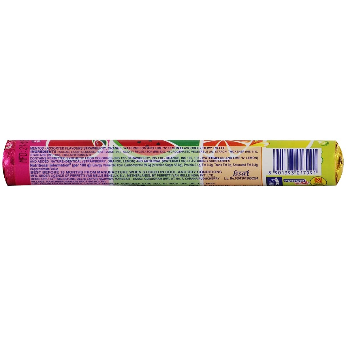 Mentos Rainbow Chewy Dragees Pack of: 2, x 29 g - "Rainbow Chewy Dragees Double Pack!"