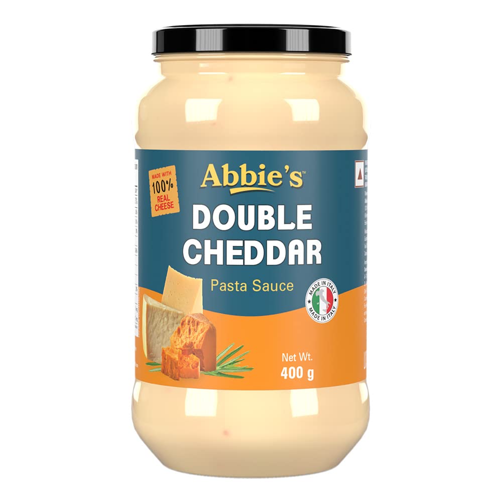 Abbie's White Double Cheddar Pasta Sauce, 400g - Double the Cheddar Goodness!