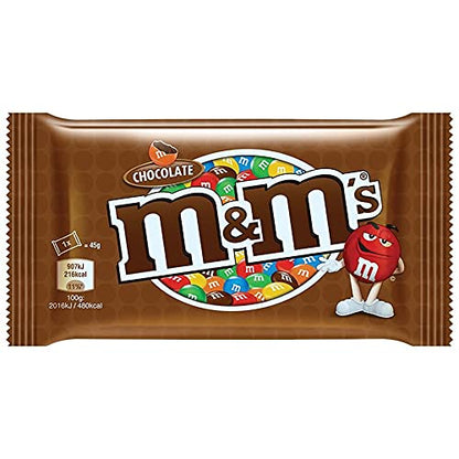 M & M MARS Chocolate- 2 Pack Pouch, 2 x 45 g - "Double Chocolate Delight!"