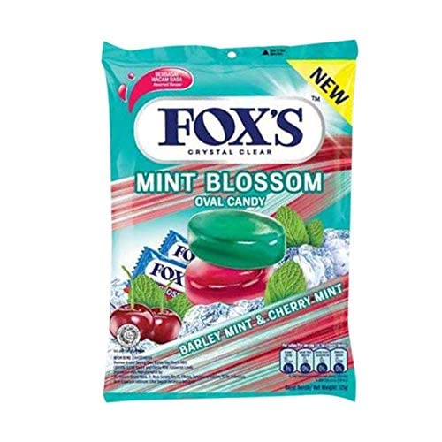 Fox's Crystal Clear Mint Blossom Oval Candy (125Gms (Pack of 4)) - Four-pack mint blossom candy!