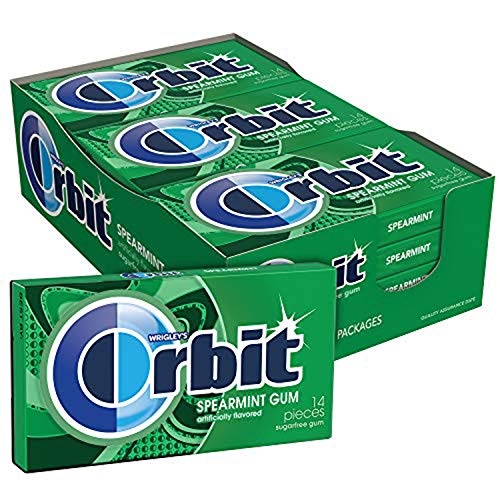 ORBIT Spearmint Gum 14 Pieces, 15 x 33 g - "Spearmint coolness!"