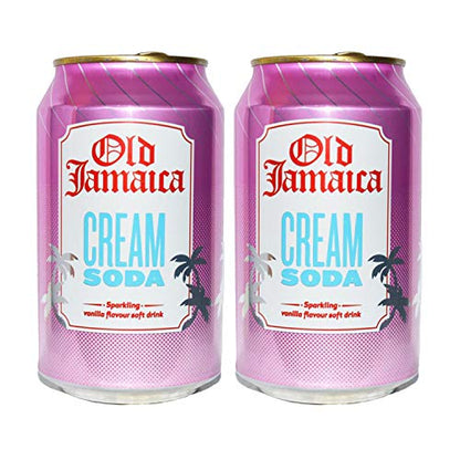 Old Jamaica Cream Soda | Sparkling Vanilla Flavour Soft Drink, 11.16 fl oz / 330 ml, 2 Pack - "Sparkling vanilla delight!"