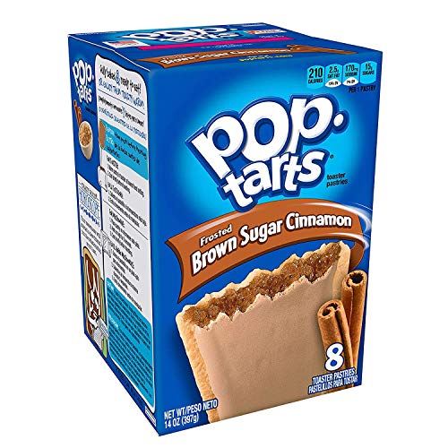 Kellogg's Pop Tarts Frosted Brown Sugar Cinnamon, 397g - Classic flavor in Kellogg's Pop Tarts Frosted Brown Sugar Cinnamon, 397g.