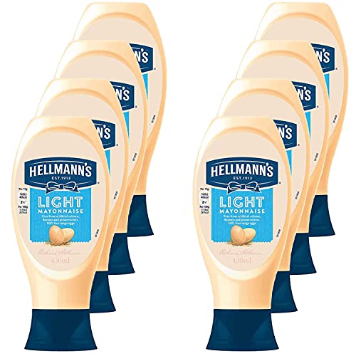 Hellmann's Light Mayonnaise 14.54 fl oz / 430 ml / 432 g, 8 Pack - Eight-pack of light mayonnaise.