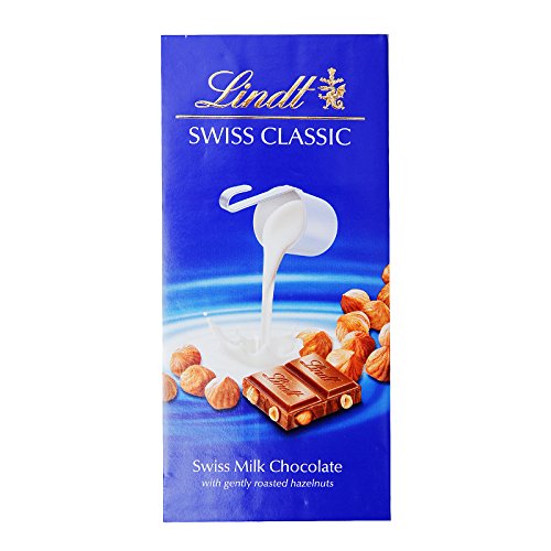 Lindt Swiss Classic Milk Chocolate With Hazelnut Bar - 100 Gm