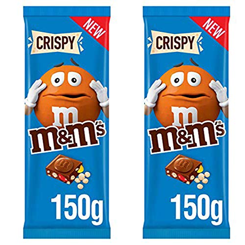 M & M MARS Crispy Chocolate, 2 x 300 g - "Double Crispy Indulgence!"