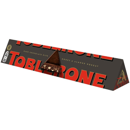 Toblerone Dark Chocolate With Honey & Almond Nougat, 360 g