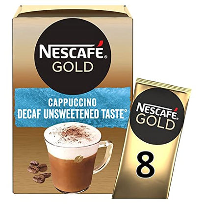 Nescafe Gold Decaf Cappuccino Unsweetened Coffee, 120 g - "Decaf Gold Cappuccino - Unsweetened Coffee Joy!"