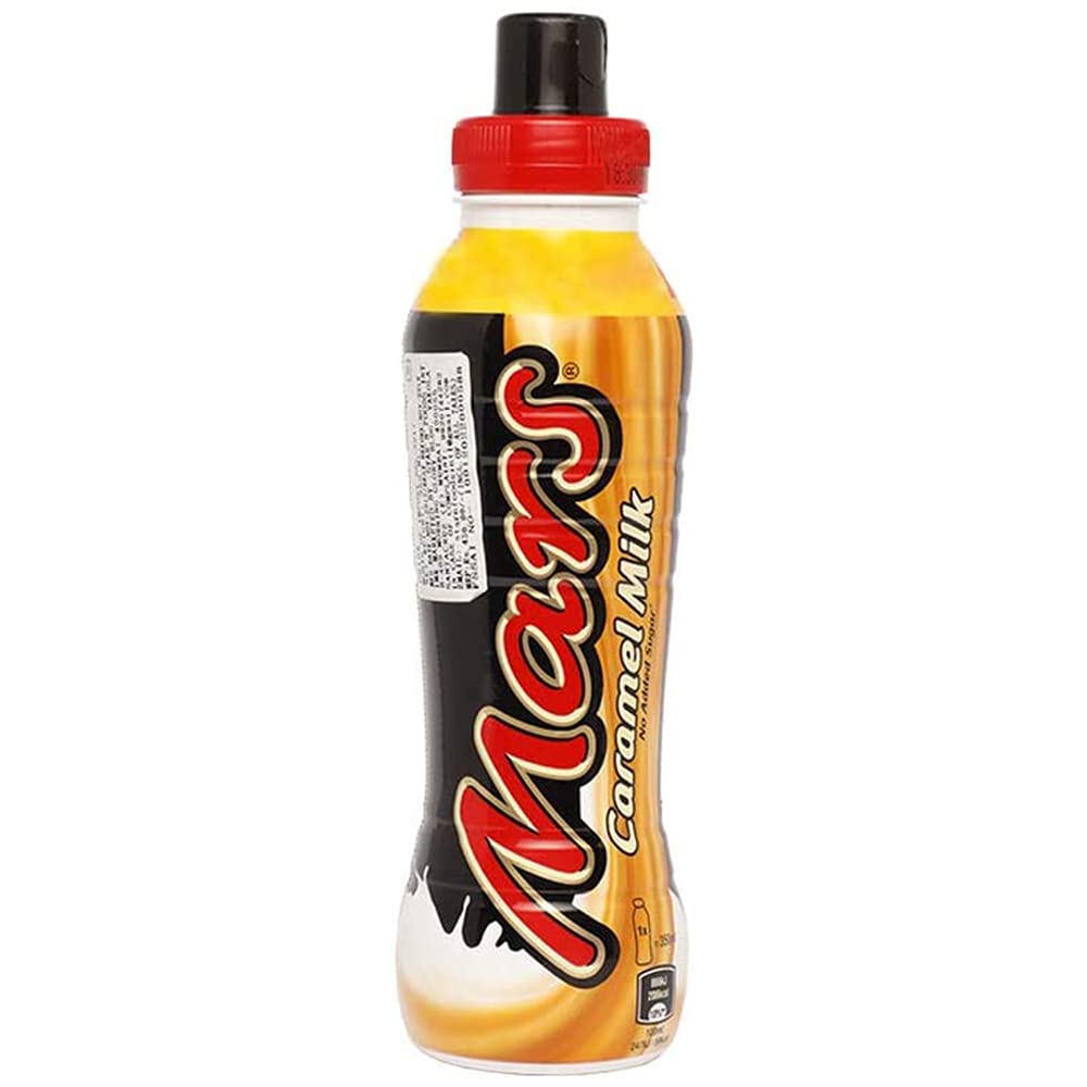 Mars Chocolate Milk Drink with Malt Extract, Caramel Flavour and Sweeteners Bottle, 350 ml - "Caramel Flavored Milk Drink!"