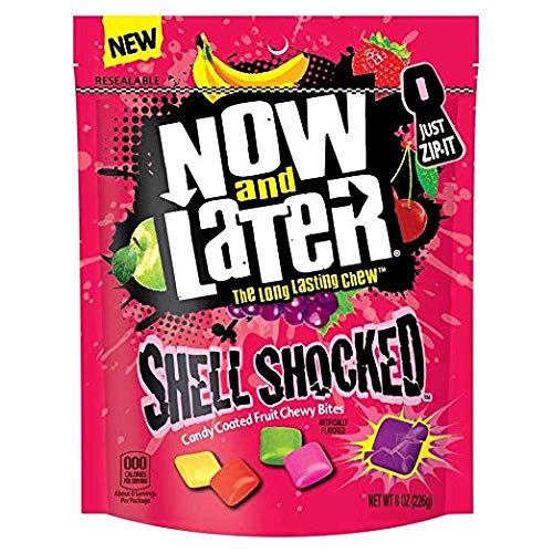 Now and Later Shell Shocked Fruit Chewy Bites Candy, 8 oz (Pack of 2) - "Chewy fun for everyone!"