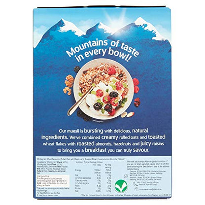 Alpen Swiss Style Muesli with No Added Sugar, 6 X 560 g - Family Pack!