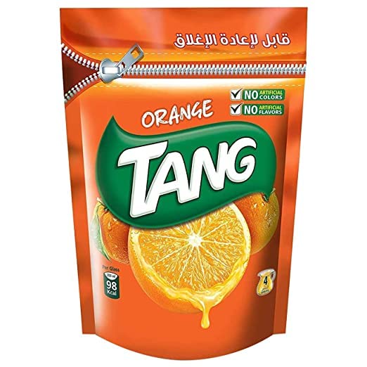 Tang Orange Drink Zipper Pouch imported, 500g Each (Pack of 3)