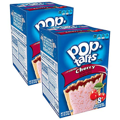 Pop Tarts Frosted Cherry Pack of 2 Pouch, 2 x 416 g - "Double cherry delight!"