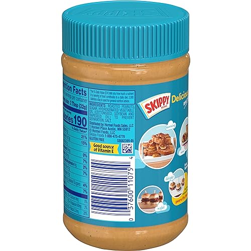 Skippy Creamy Peanut Butter 16.3 oz, Pack of 12