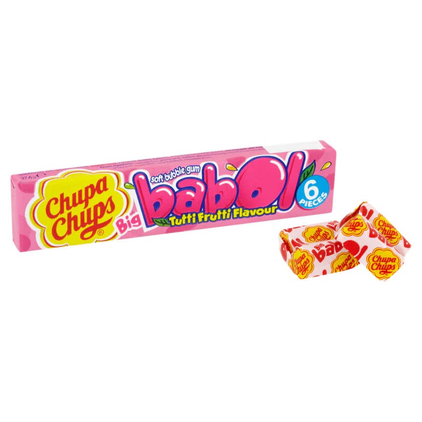 Chupa Chups Big Babol Bubble Gum Tutti Frutti - 27.6g - Tutti frutti bubble gum